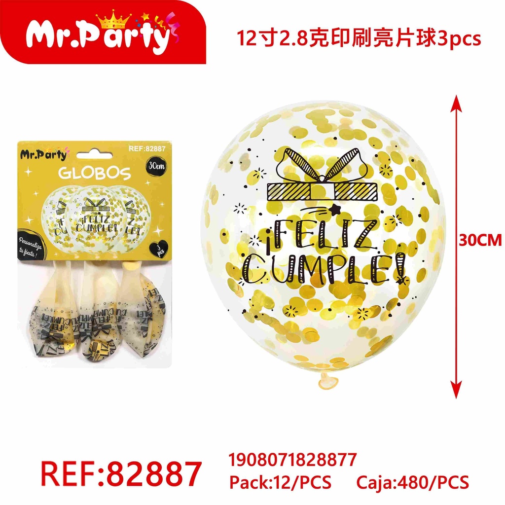 [Mr-82887] GLOBO CON CONFETI