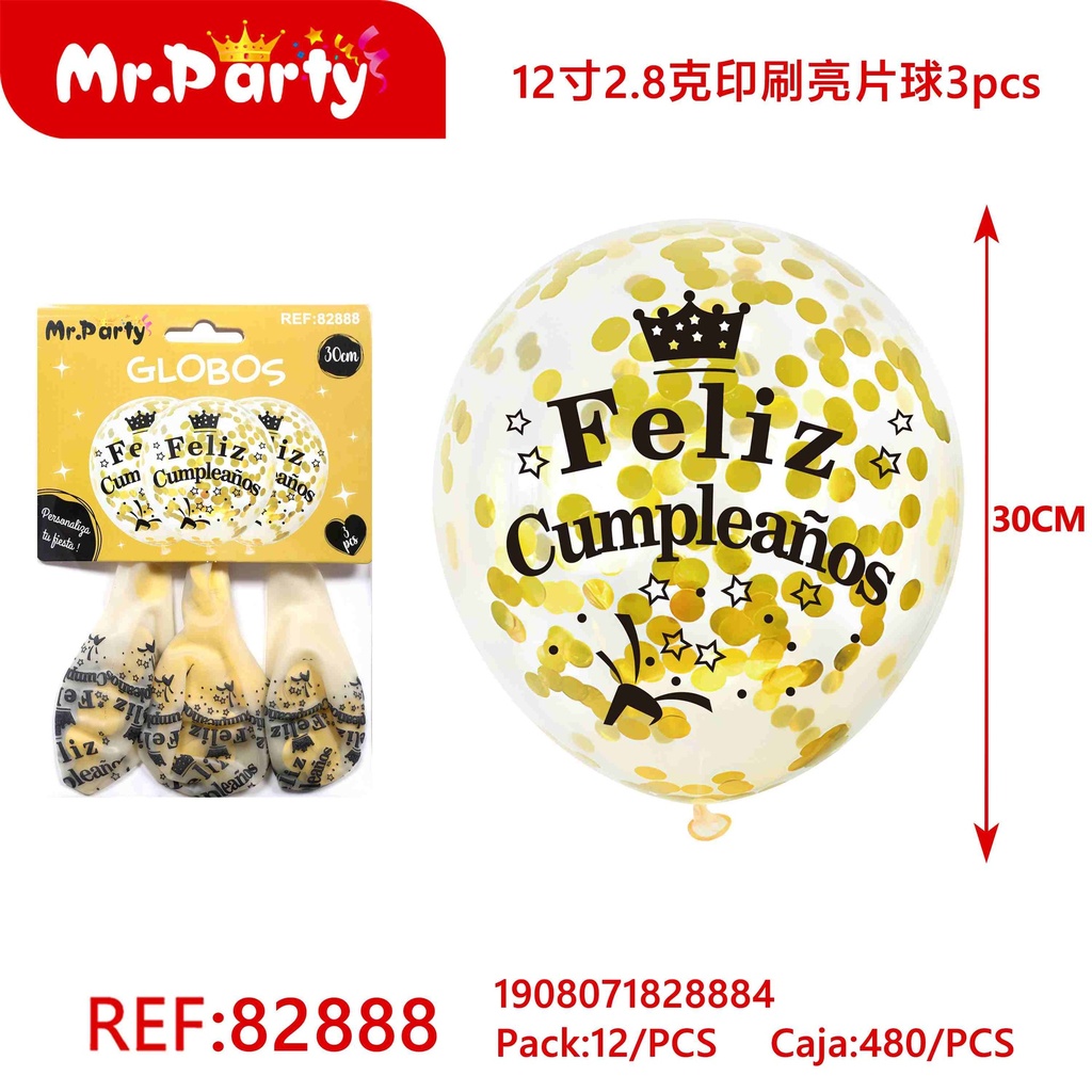 [Mr-82888] GLOBO CON CONFETI