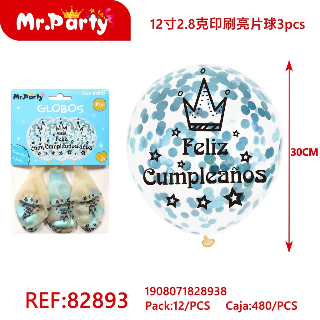 [Mr-82893] GLOBO CON CONFETI