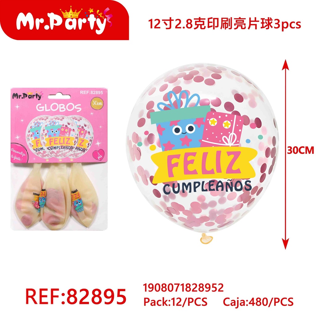 [Mr-82895] GLOBO CON CONFETI