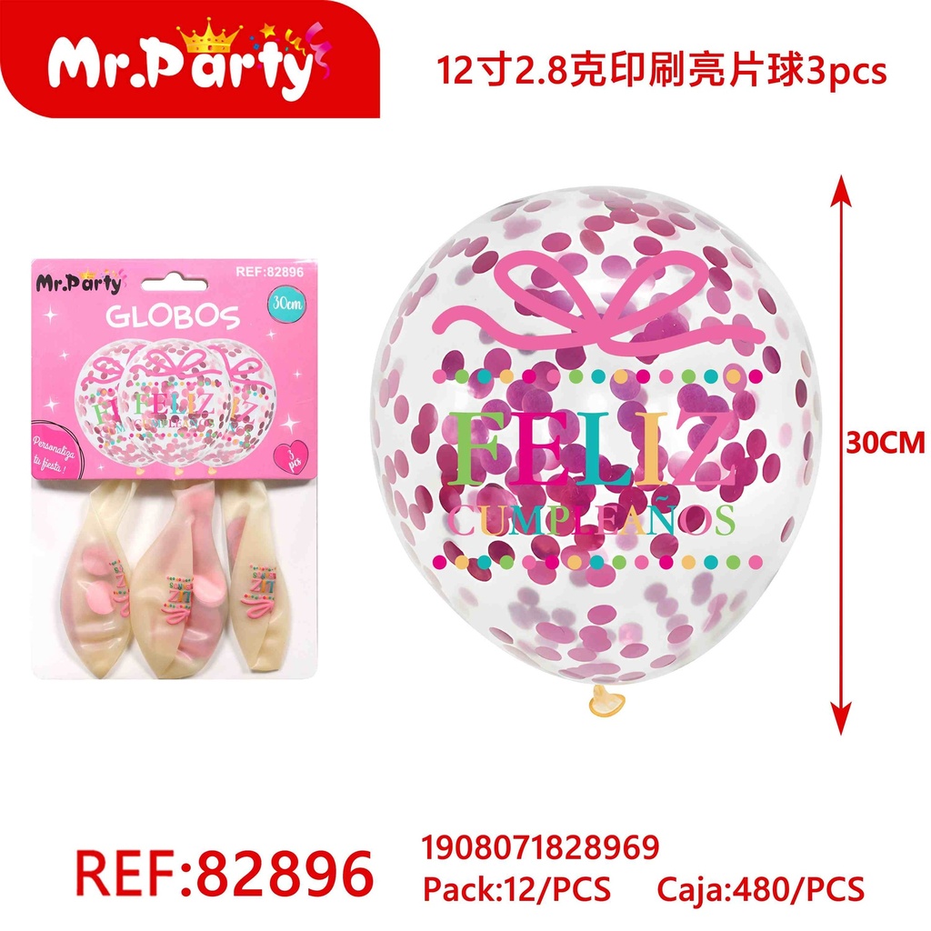 [Mr-82896] GLOBO CON CONFETI