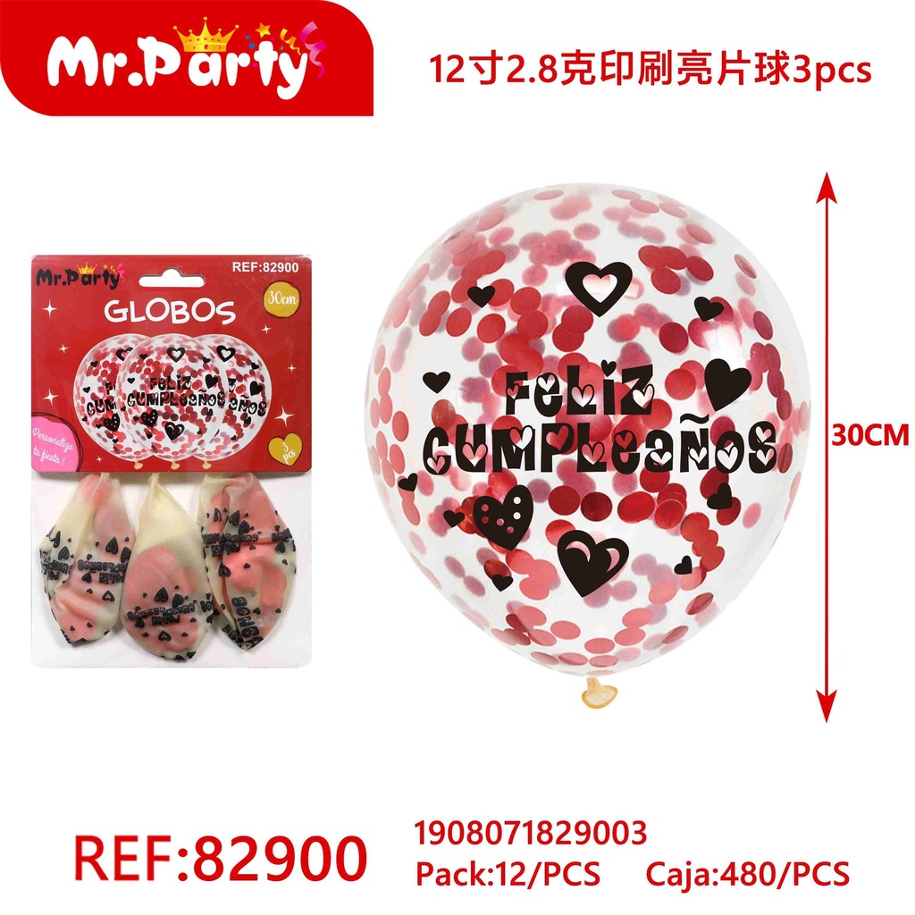 [Mr-82900] GLOBO CON CONFETI