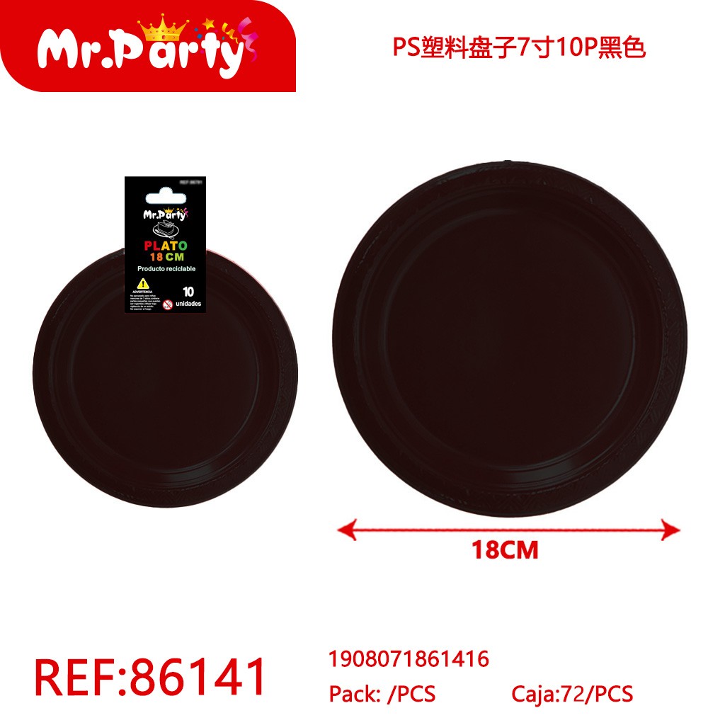 [Mr-86141] PLATOS DE PLASTICO