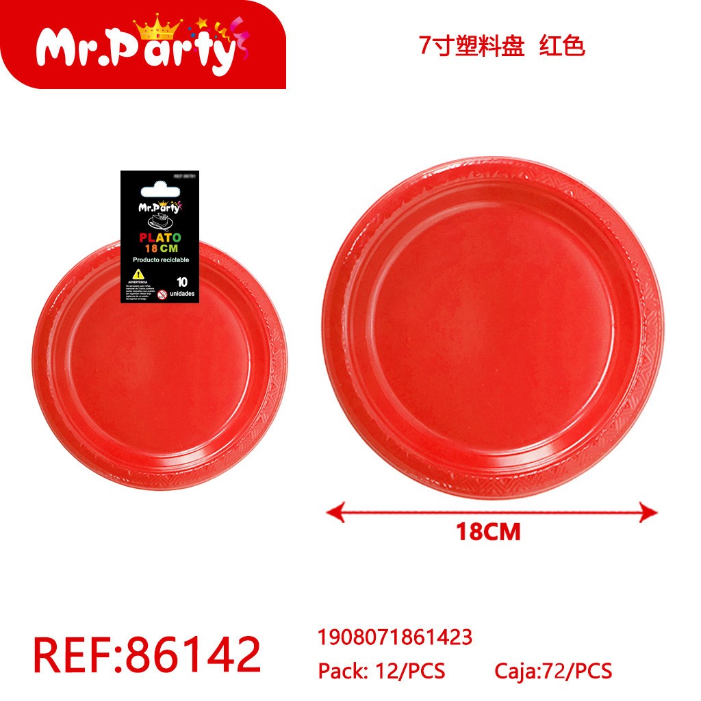 [Mr-86142] PLATOS DE PLASTICO