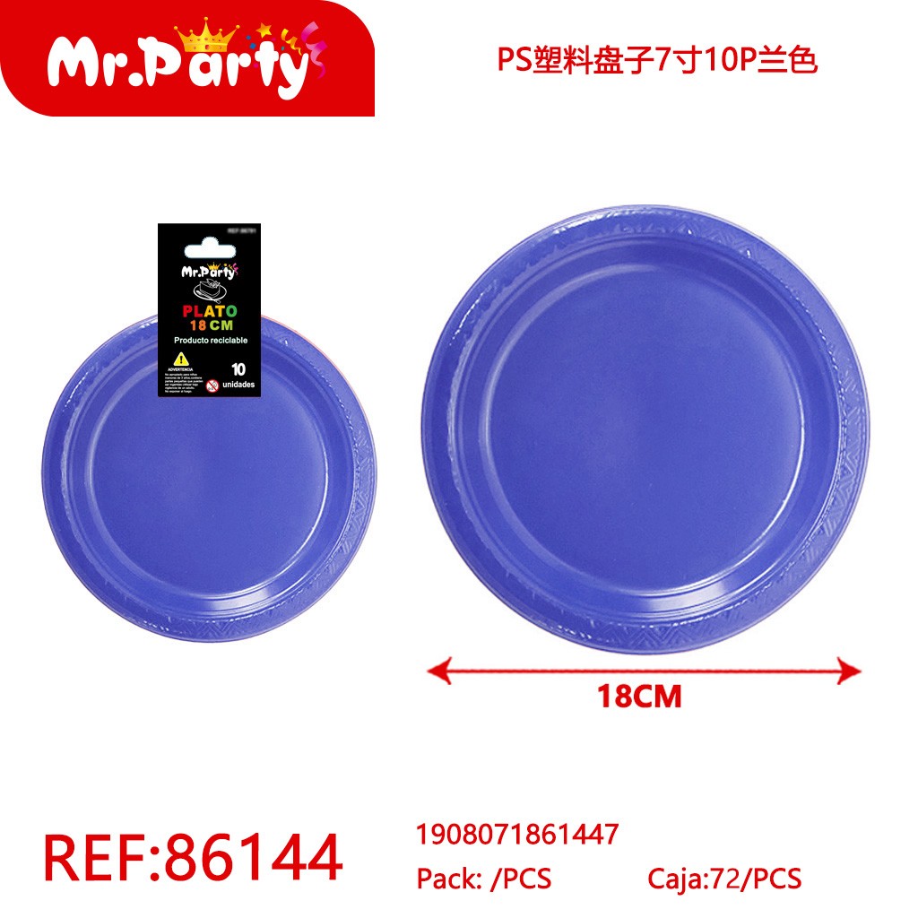 [Mr-86144] PLATOS DE PLASTICO