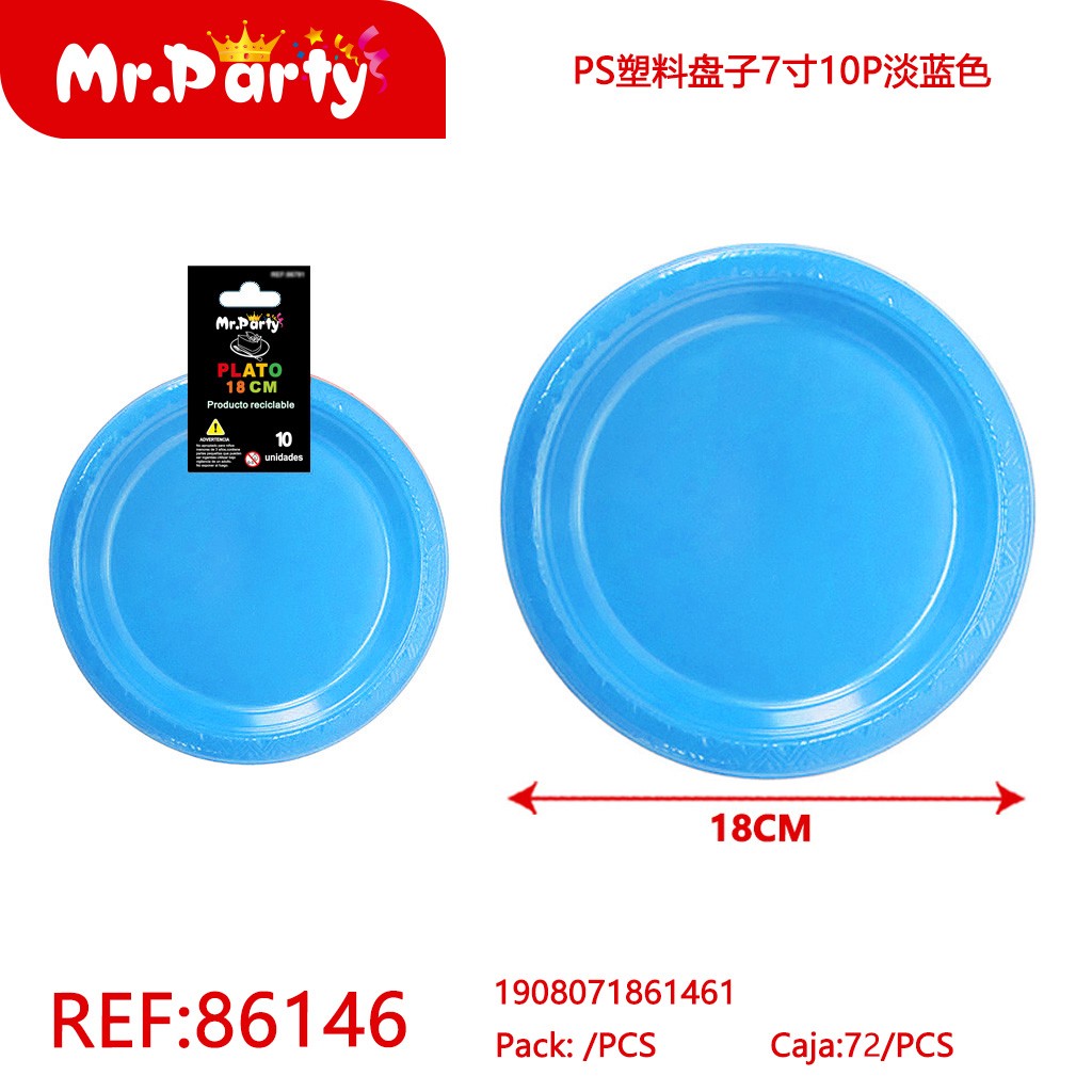 [Mr-86146] PLATOS DE PLASTICO