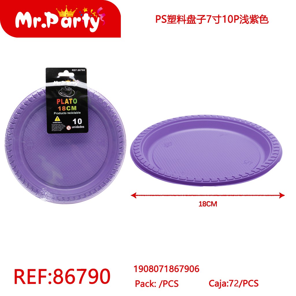 [Mr-86790] PLATOS DE PLASTICO