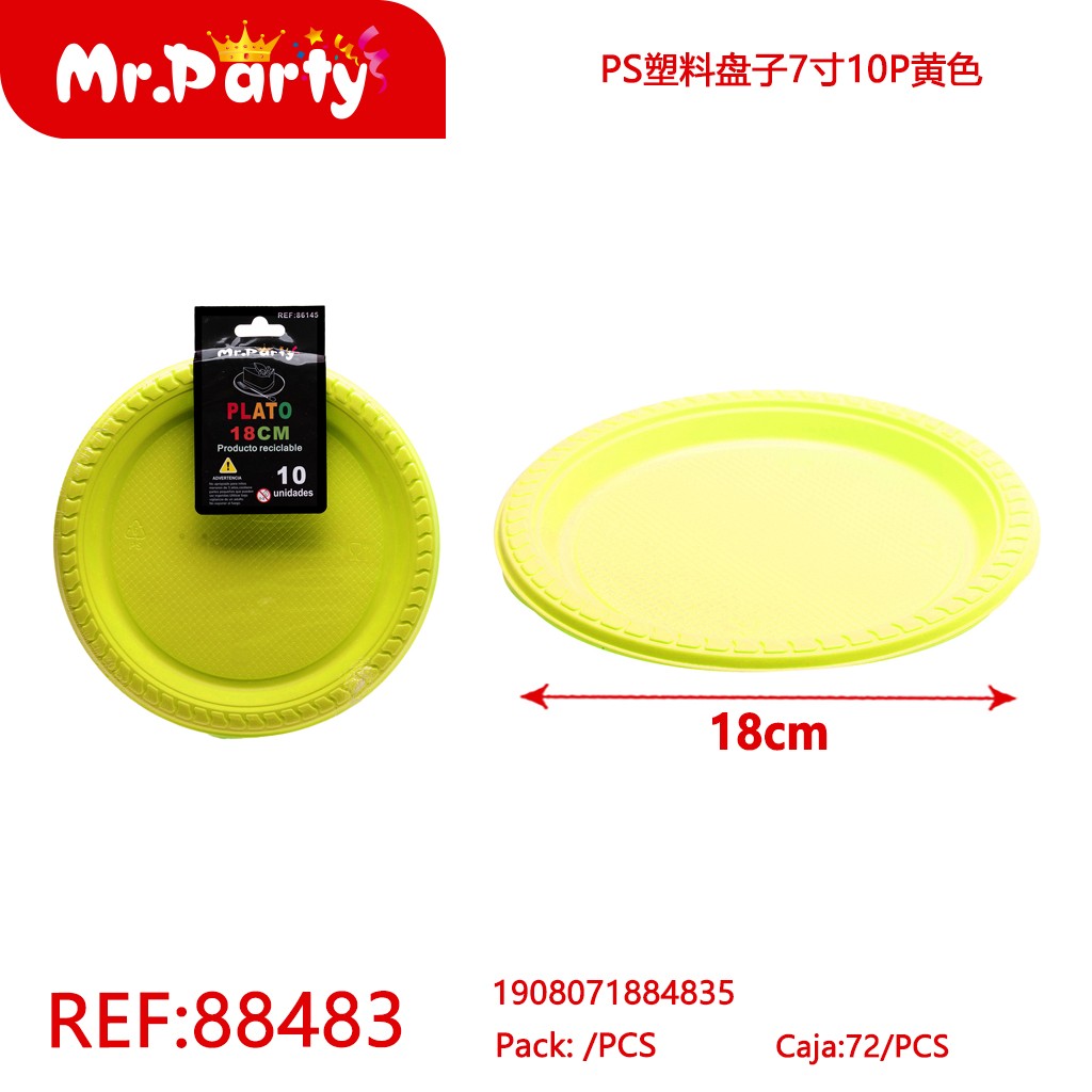 [Mr-88483] PLATOS DE PLASTICO