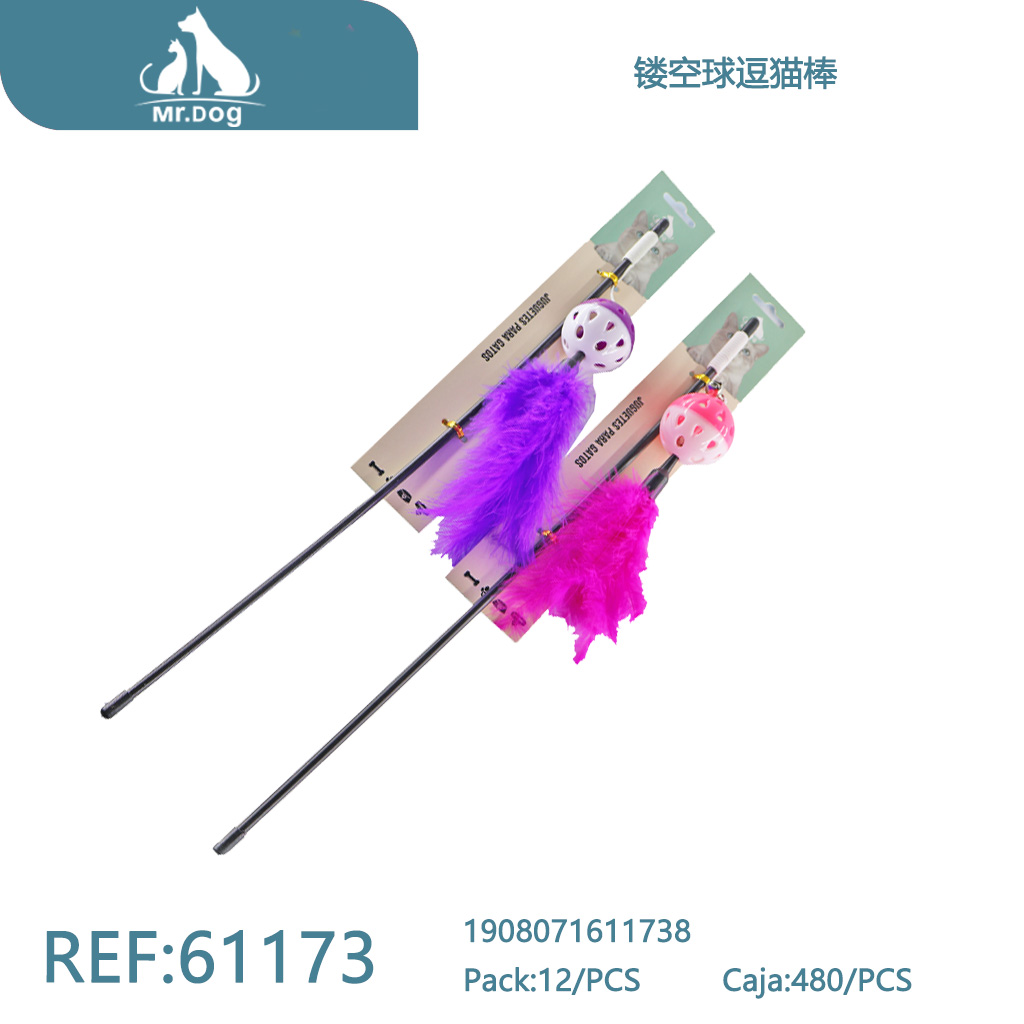 [Mr-61173] VARITA CON PELOTA HUECA PARA GATOS