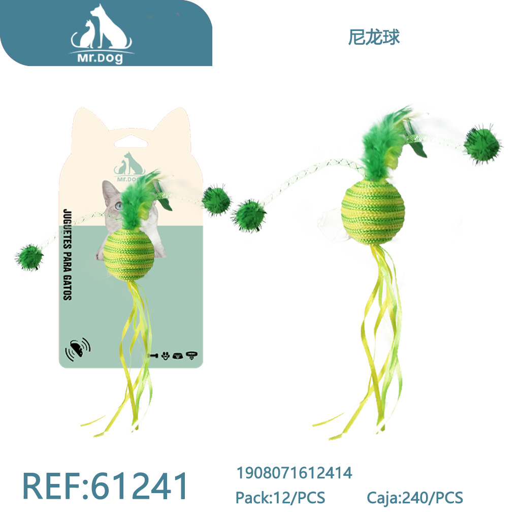 [Mr-61241] PELOTA DE NAILON PARA GATOS