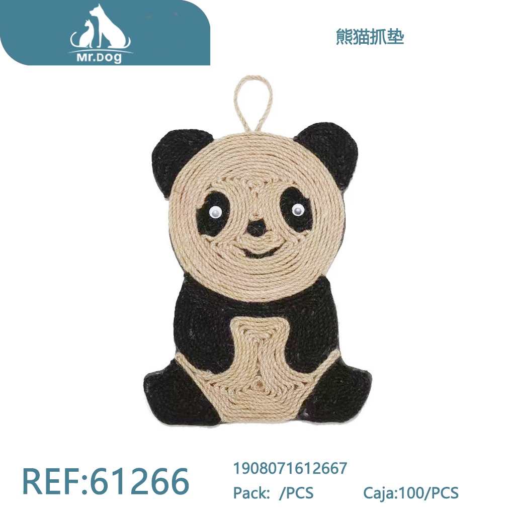 [Mr-61266] RASCADOR CON DISEÑO DE PANDA PARA GATOS