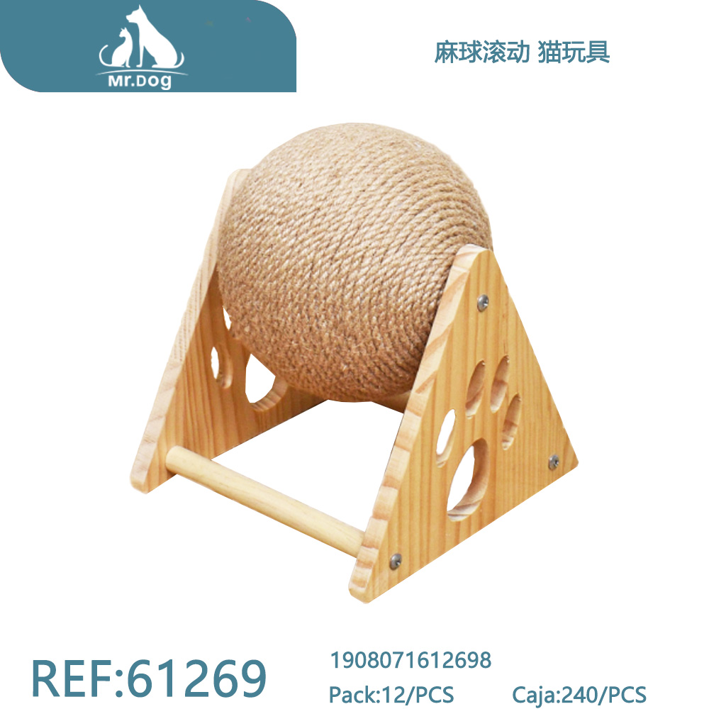 [Mr-61269] PELOTA DE YUTE PARA GATOS