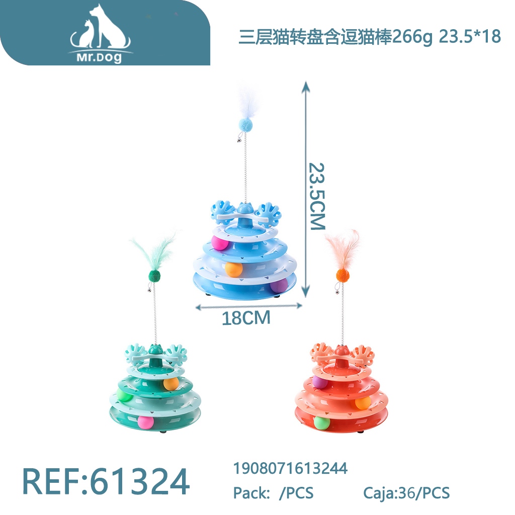 [Mr-61324] TORRE INTERACTIVA CON VARITA PARA GATOS