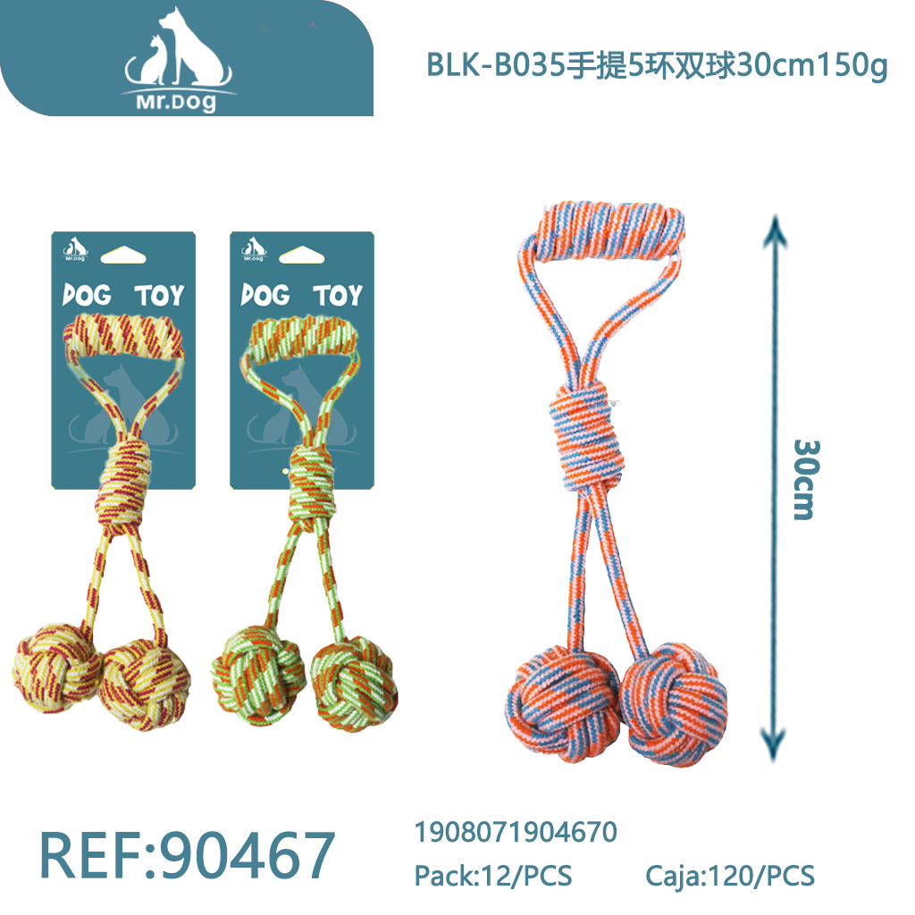 [Mr-90467] PELOTA DE SUJECIÓN CON ASA PARA MASCOTAS