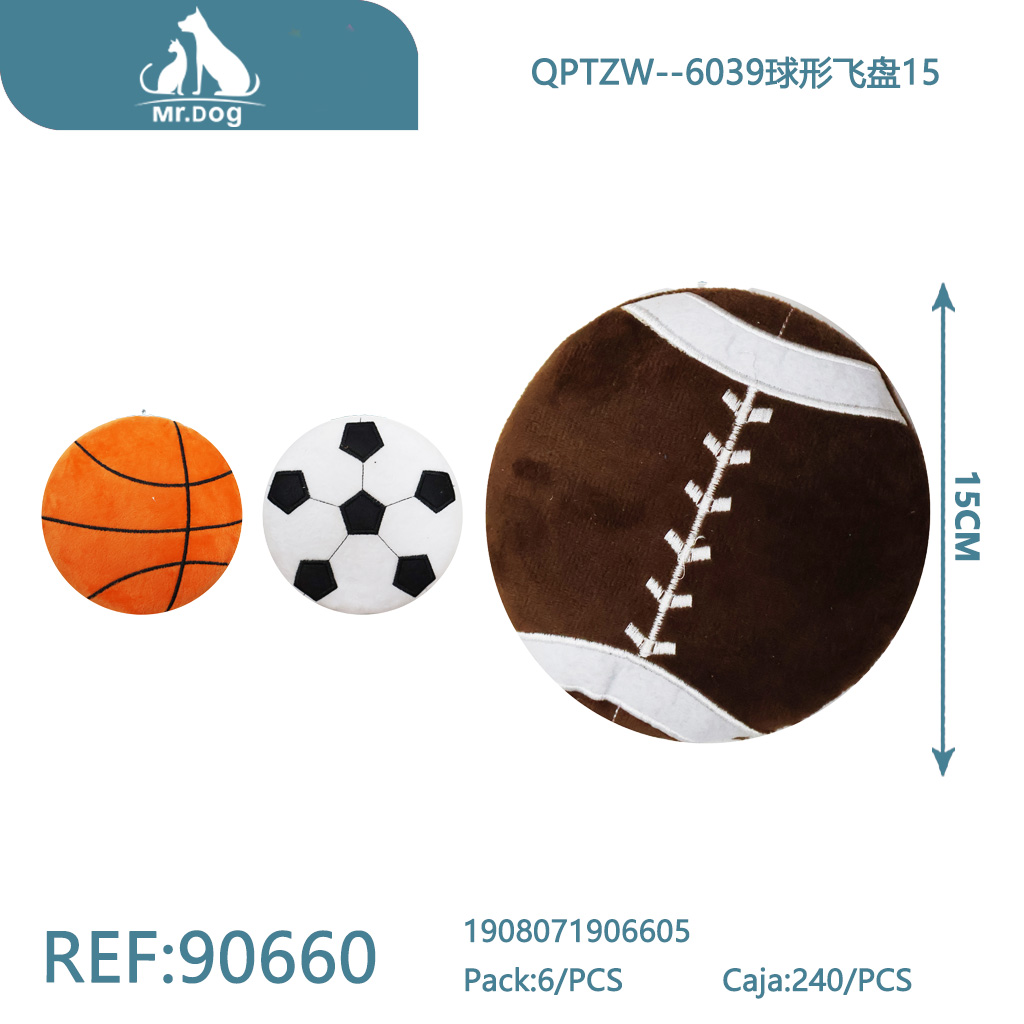 [Mr-90660] FRISBEE ESFÉRICO PARA MASCOTAS