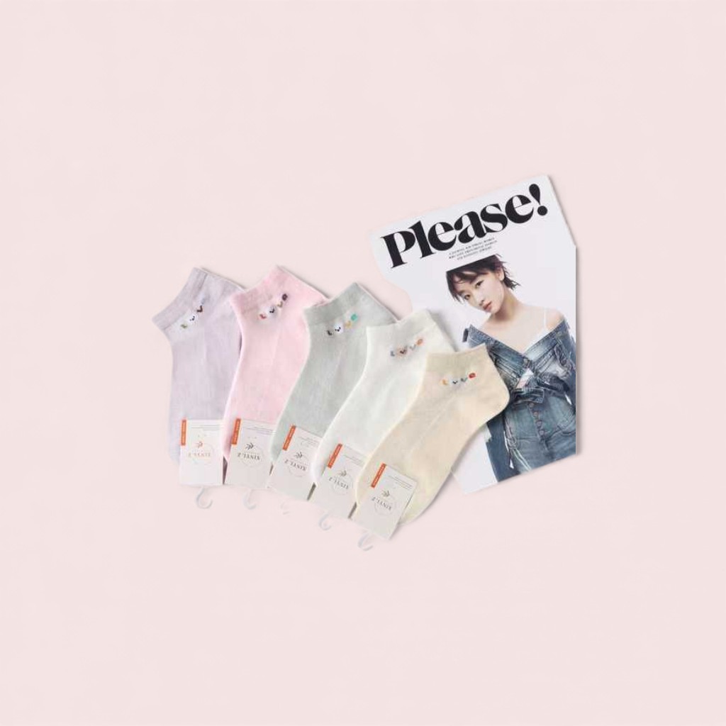 [YCS-11022] Calcetas Bordadas Dama