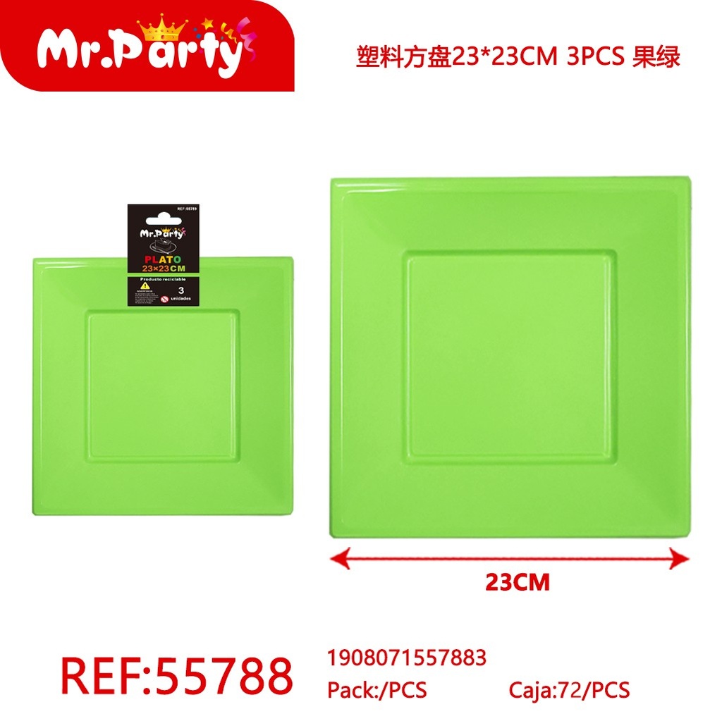 [Mr-55788] PLATO PLASTICO