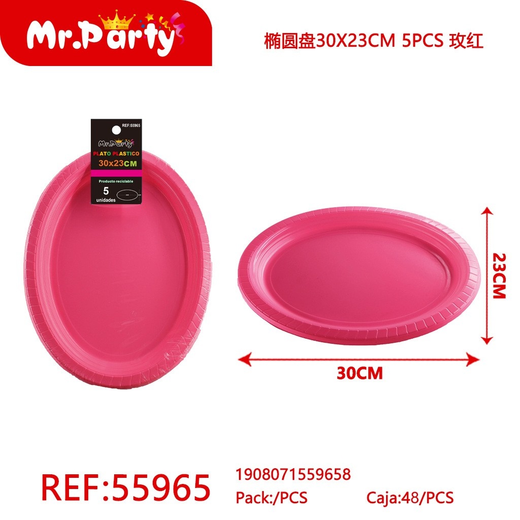 [Mr-55965] PLATO OVAL PLASTICO