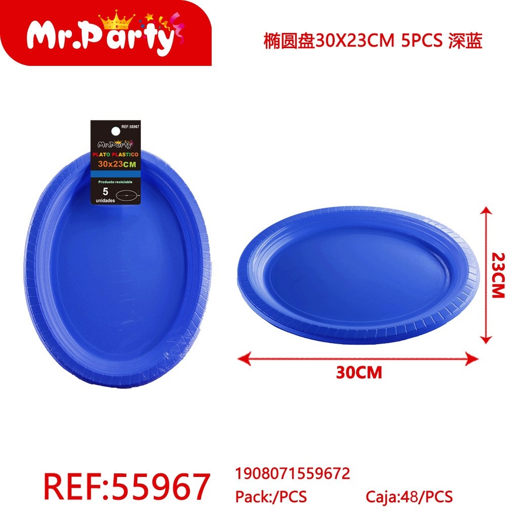 [Mr-55967] PLATO OVAL PLASTICO