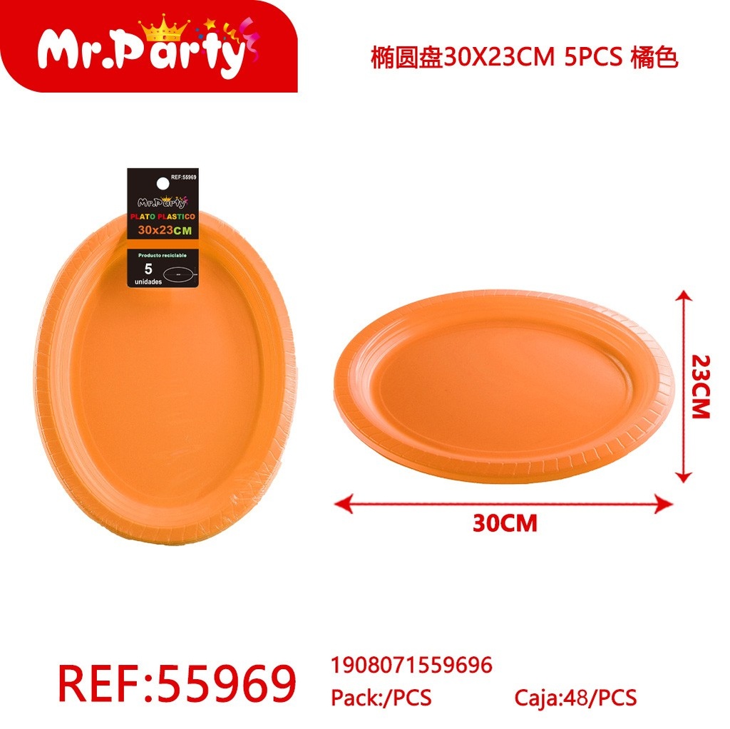 [Mr-55969] PLATO OVAL PLASTICO
