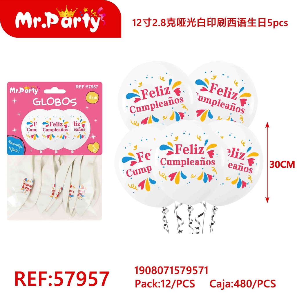 [Mr-57957] GLOBOS IMPRESO