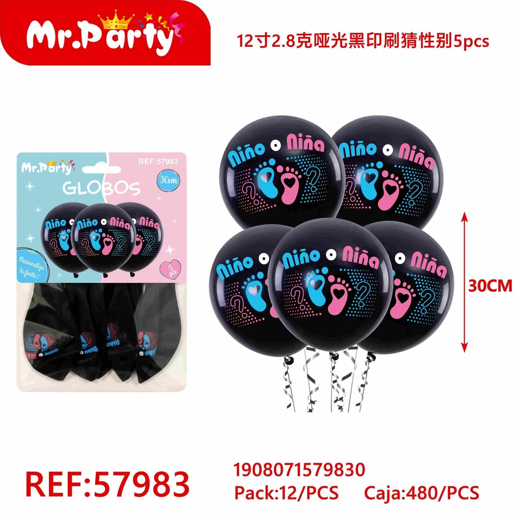 [Mr-57983] GLOBOS IMPRESO