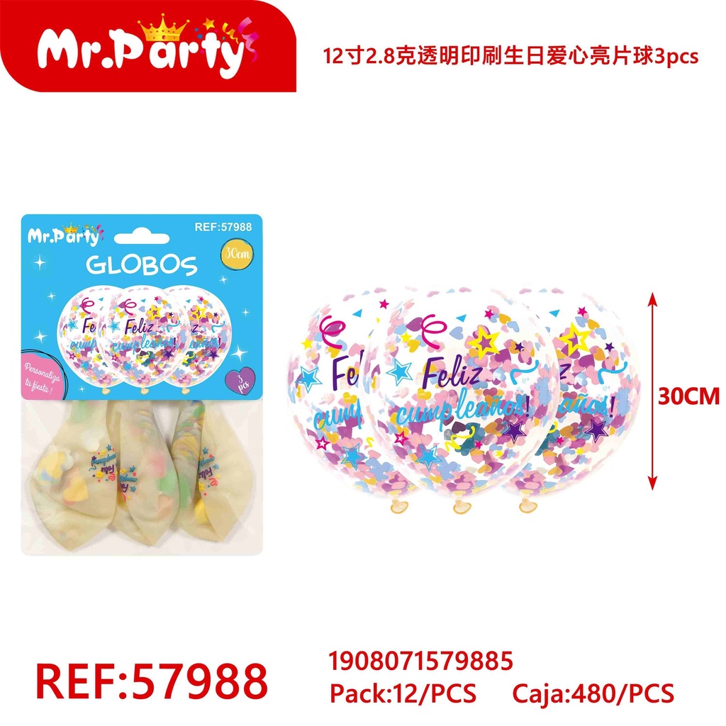 [Mr-57988] GLOBOS IMPRESO