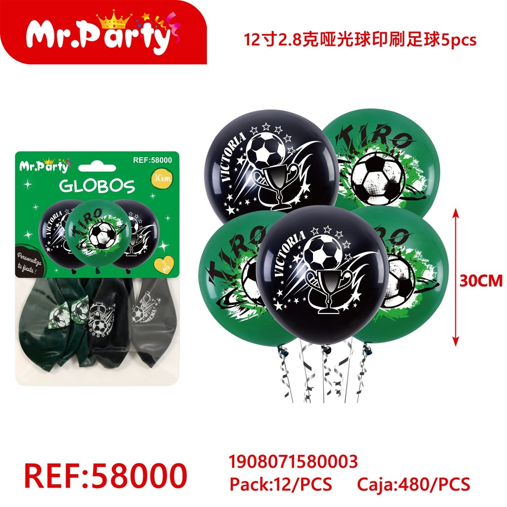 [Mr-58000] GLOBOS IMPRESO