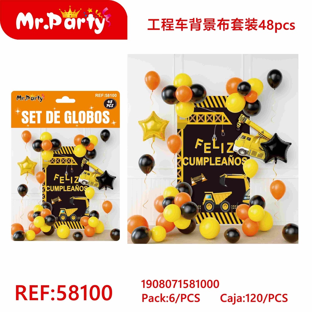 [Mr-58100] SET DE GLOBOS
