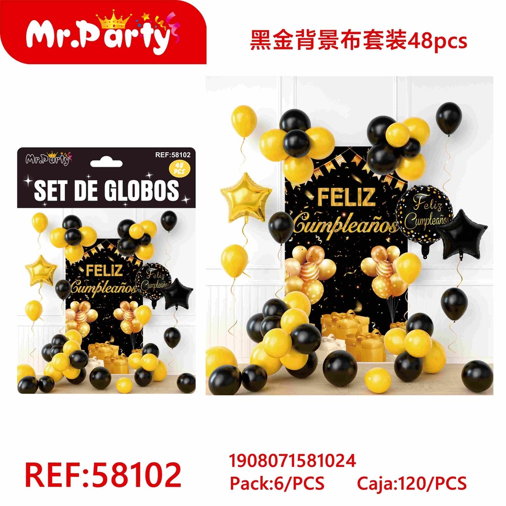 [Mr-58102] SET DE GLOBOS