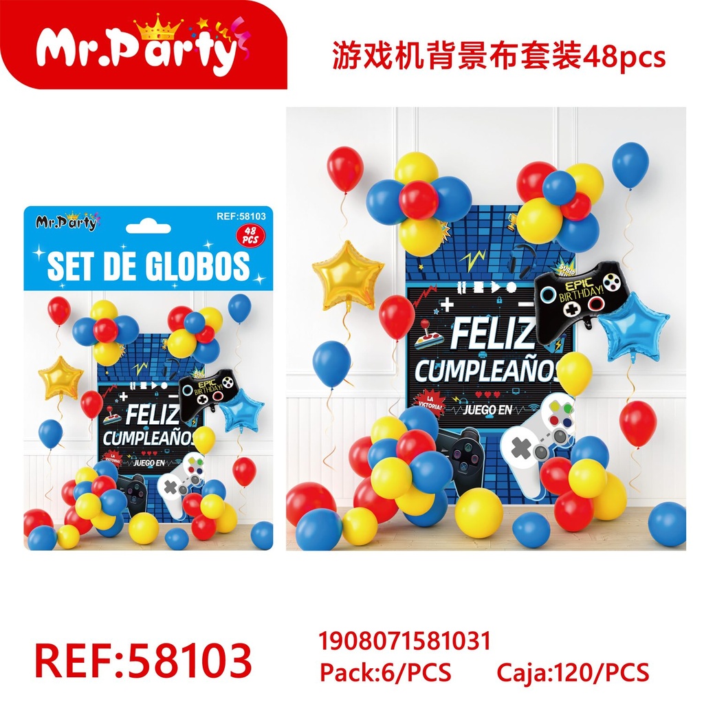 [Mr-58103] SET DE GLOBOS