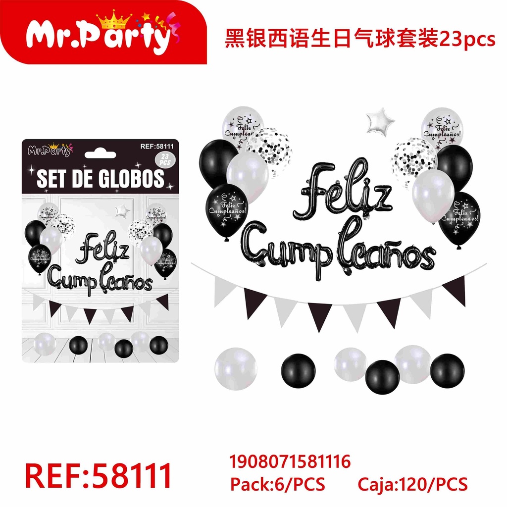 [Mr-58111] SET DE GLOBOS