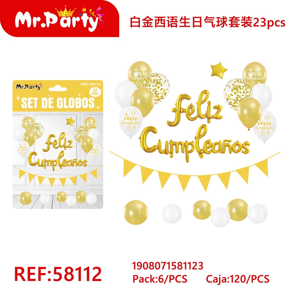 [Mr-58112] SET DE GLOBOS