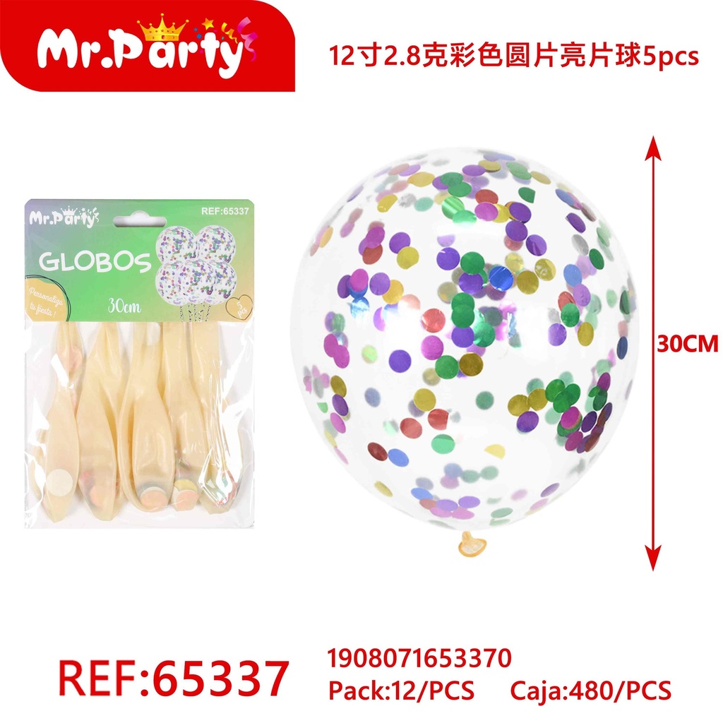 [Mr-65337] GLOBO CON CONFETI