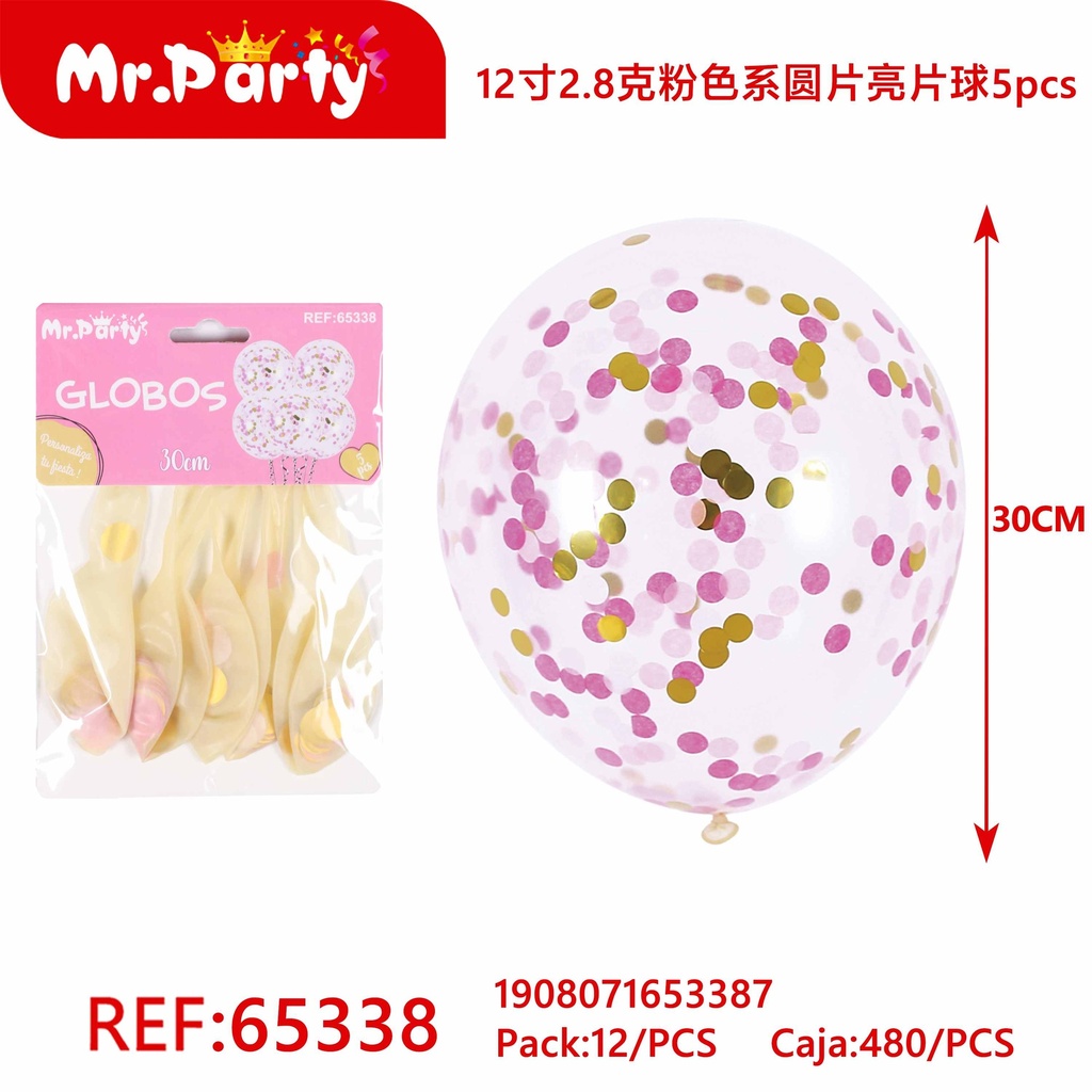 [Mr-65338] GLOBO CON CONFETI
