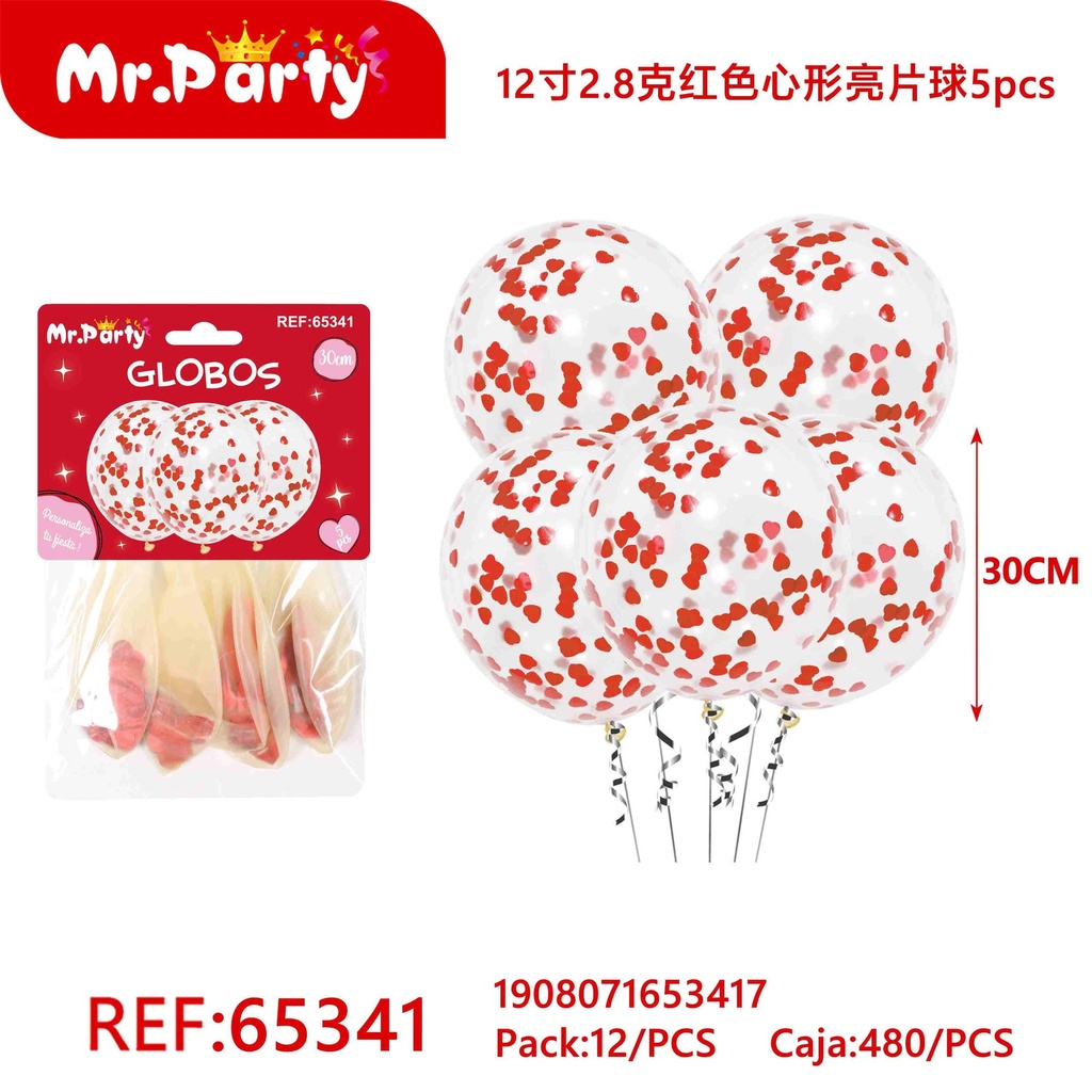 [Mr-65341] GLOBO CON CONFETI
