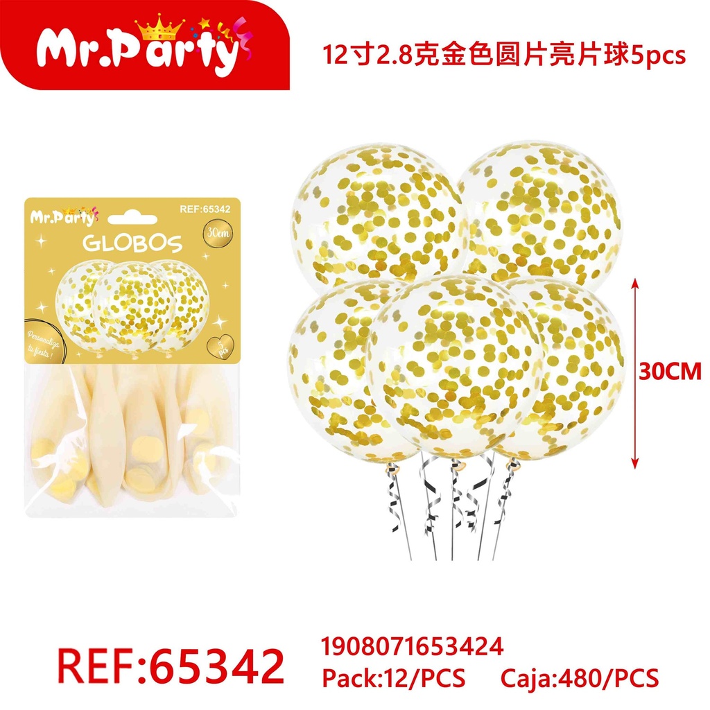 [Mr-65342] GLOBO CON CONFETI