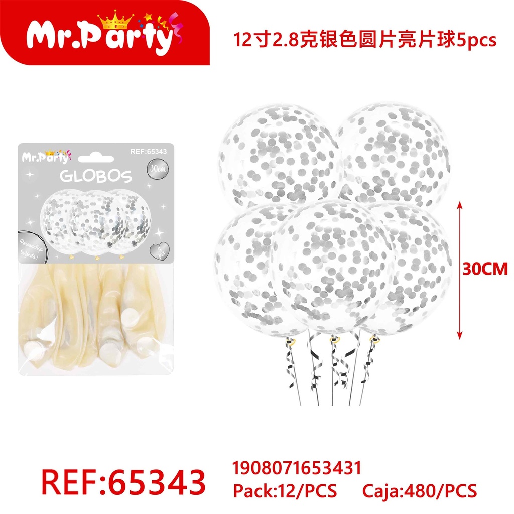 [Mr-65343] GLOBO CON CONFETI