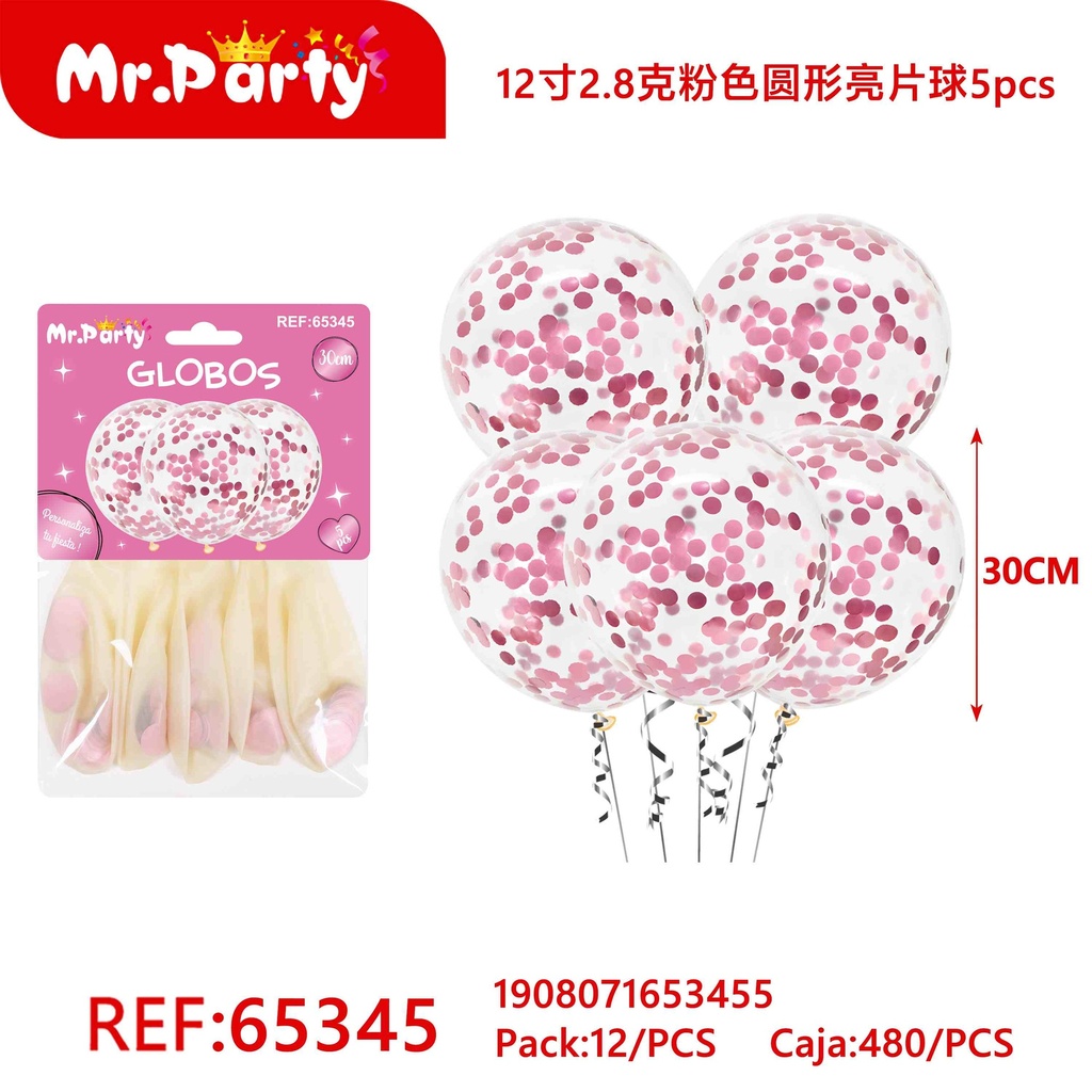 [Mr-65345] GLOBO CON CONFETI