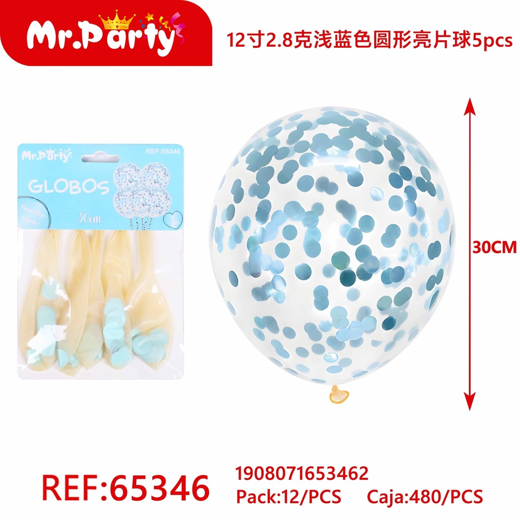 [Mr-65346] GLOBO CON CONFETI
